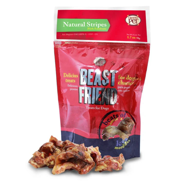 Beast Friend Tímpano de cerdo Premios para Perro - Grand Pet Beast Friend Tímpano de cerdo Premios para Perro - Grand Pet